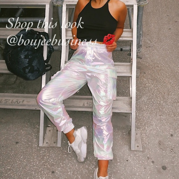 ZARA BNWT Iridescent Effect Pants - Picture 5 of 8